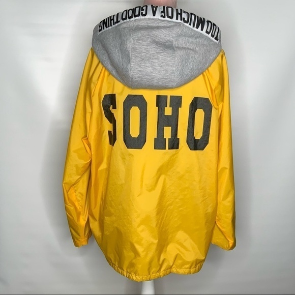 TOPSHOP bright yellow rain jacket. - Picture 7 of 11